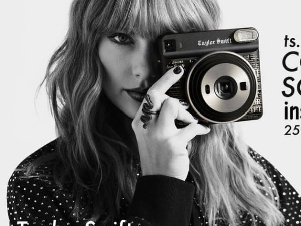 泰勒絲聯名富士 Instax 推出粉絲專屬款拍立得 歌迷驚呼:設計太美了,好想收!