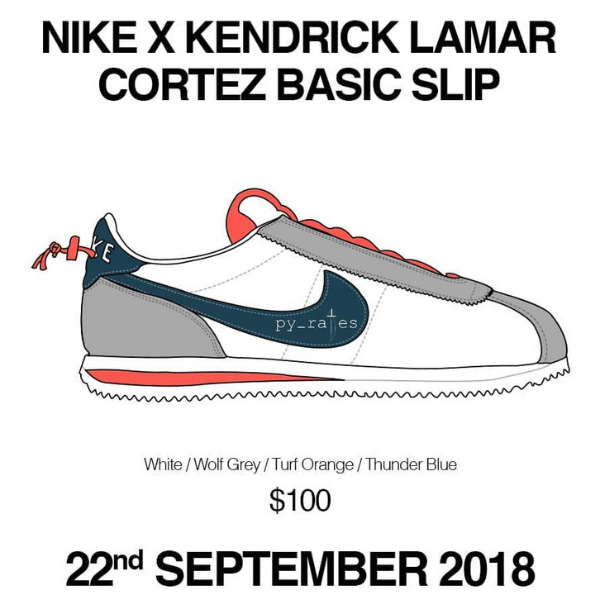 DAMN！Kendrick Lamar x Nike Cortez Basic Slip 即將發售？