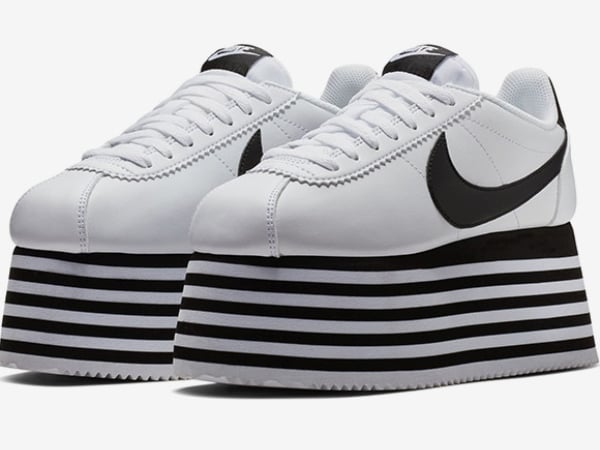 總共有 5 層那麼高！CDG x Nike Cortez「超厚鞋底」版本實照曝光　網友：矮子的救星？