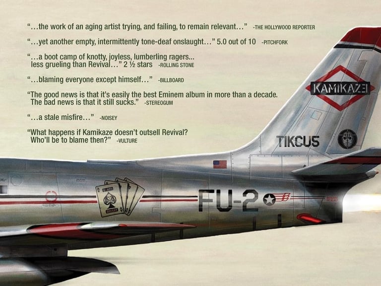 「 Thanks for the support Axxholes！ 」阿姆特別印製海報霸氣回應樂評們對《Kamikaze》的批評！