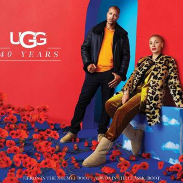 UGG 慶祝 40 周年 攜手超模 Adwoa Aboah 與時裝設計師 Heron Preston 個性演繹周年形象廣告
