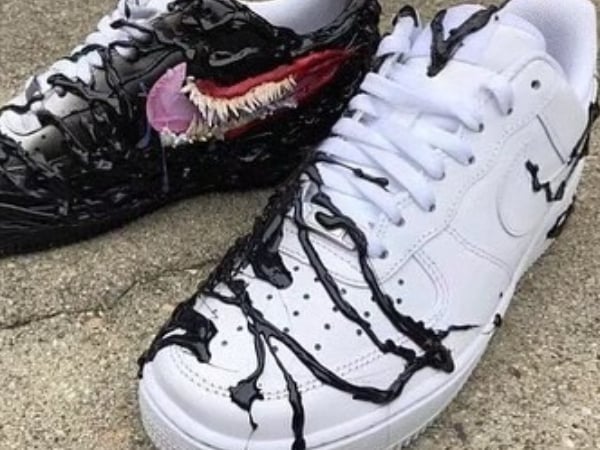 毒液侵蝕！《猛毒》客製款 Nike Air Force 1 是不是有點帥過頭了
