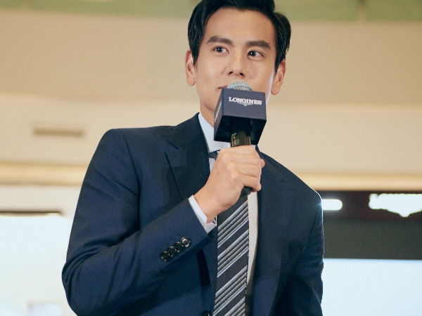 浪琴表形象大使彭于晏 身著 Berluti 帥氣出席浪琴表開幕活動
