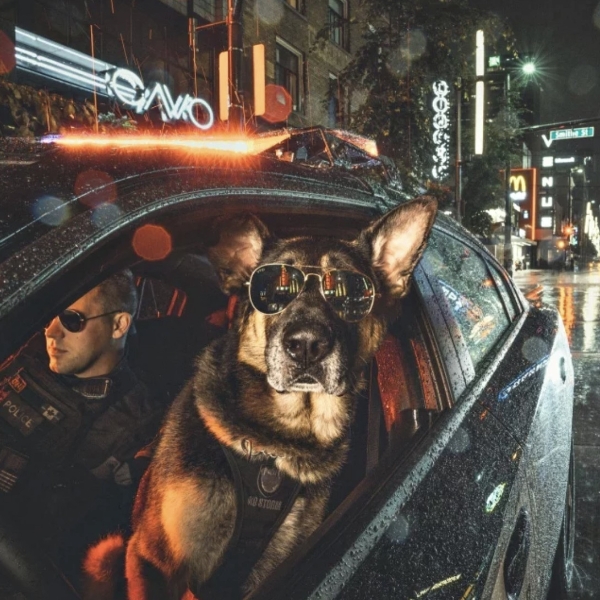 溫哥華警察與警犬 2019 超帥慈善年曆，像是電影劇照被搶購一空