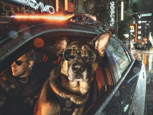 溫哥華警察與警犬 2019 超帥慈善年曆，像是電影劇照被搶購一空