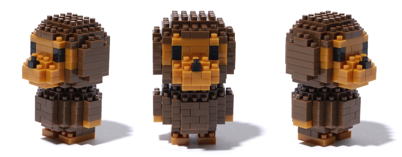 這不是馬賽克？此次 A BATHING APE® x nanoblock® 將把兇猛猿頭轉化成可愛迷你積木！