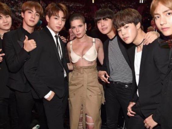 Halsey 迷妹行徑太可愛！訪問中大告白 BTS：「他們是我創作專輯的靈感！」