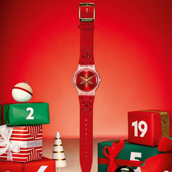 SWATCH推出兩款限量耶誕錶 給你最有溫度的祝福！ 超暖心限量紅色耶誕錶 替你點亮冬日佳節絢爛花火 Swatch X You耶誕訂製限量套組 親手打造一輩子難忘的專屬禮物