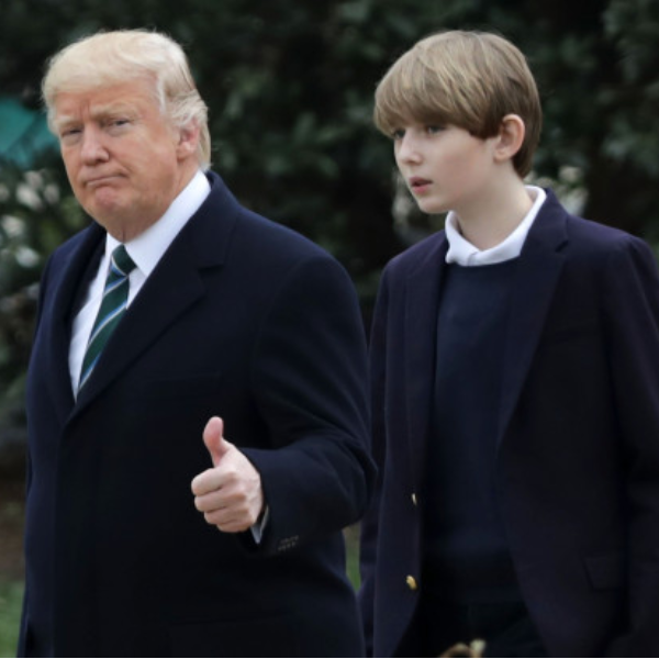 完全勝利組！美國總統川普 12 歲兒子身高 190 公分＋濃眉大眼，網友：「這就是高富帥！」