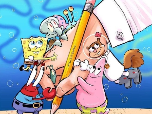 粉絲繪圖致敬「海綿寶寶」之父 Stephen Hillenburg 病逝　網友：每一張都難過到想哭！