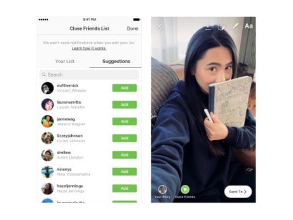 只想讓你看到！Instagram 推出「摯友」功能，讓限時動態只分享給特定的朋友！