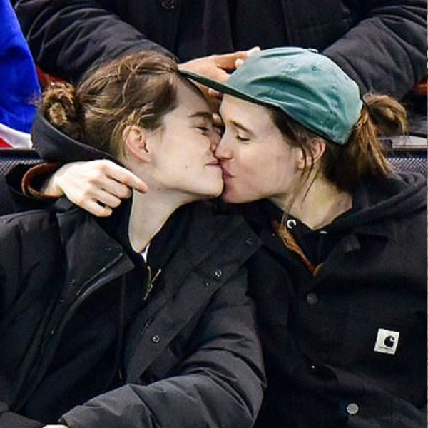 《全面啟動》艾倫佩姬看球賽甜蜜親吻 24 歲老婆　女女婚姻即將滿一年依然幸福美滿！