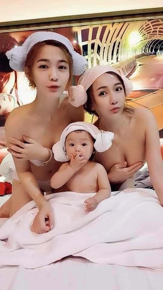 以胸夾寶寶「雪乳姬」再爆話題！三人出浴性感照曝光　網友：好養眼！