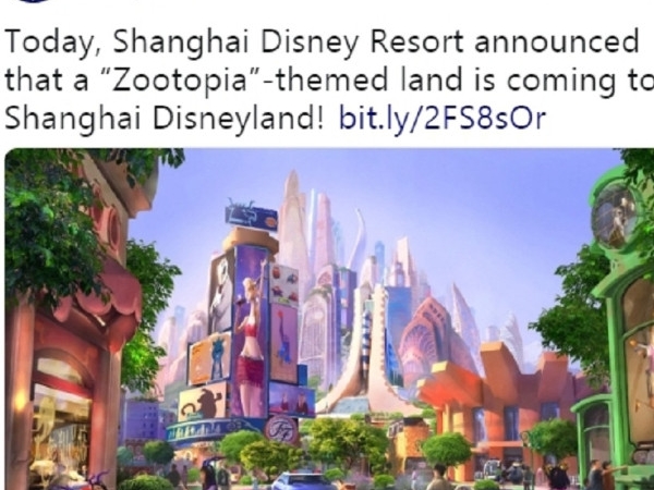 想念《動物方城市》嗎?上海迪士尼樂園打造 Zootopia 主題園區 獨步全球今年開始建造!