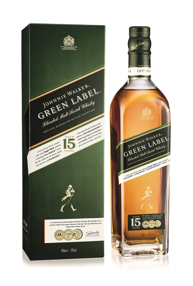 JOHNNIE WALKER 15年蘇格蘭威士忌匯聚四大單一麥芽威士忌的四重驚嘆