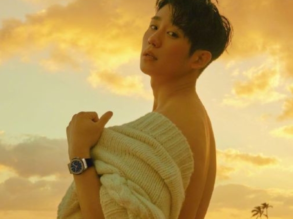 小奶狗晉升小狼狗！丁海寅「裸上身拍封面」大秀傲人背肌  網友：「週一上班提神良品！」