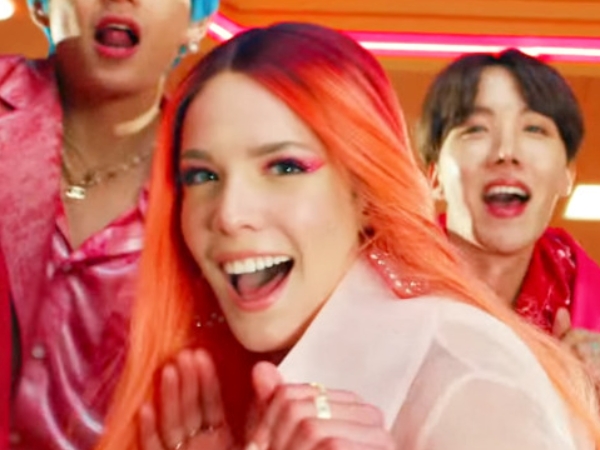 BTS 合作 Halsey 完整 MV 發布！她被偶像包圍表情超幸福　粉絲笑：沒看過這麼有活力的 Halsey！