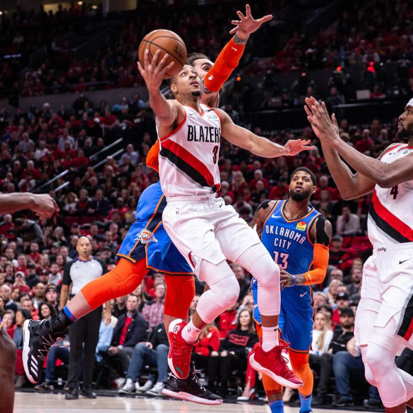 聯盟最強後場二人組！「拓荒者雙槍」合力轟下 62 分擊退雷霆　系列賽 2 比 0 取得絕對優勢！