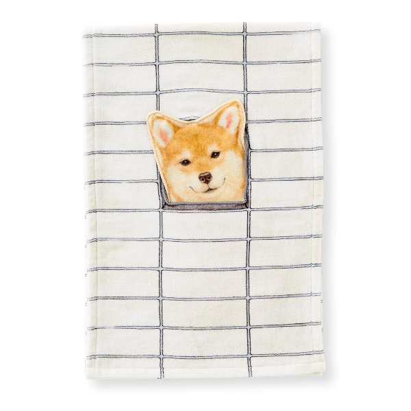 這你捨得用？日本推出超萌「柴犬卡住」毛巾　背後藏梗讓你會心一笑！