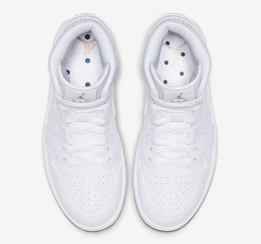 顏值擔當！AIR JORDAN 1 MID 水晶底純白款有點好看！