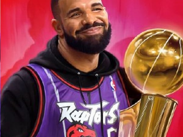 比拿葛萊美還激動！Drake 目睹多倫多暴龍奪冠一瞬間嗨翻　網友笑：整場慶功宴都他買單！