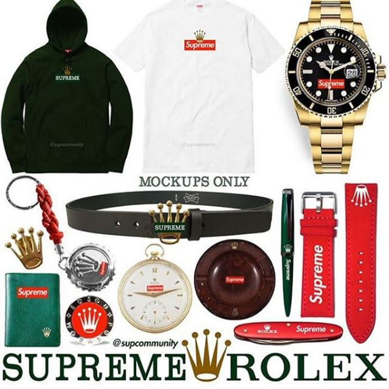 supreme x rolex watch