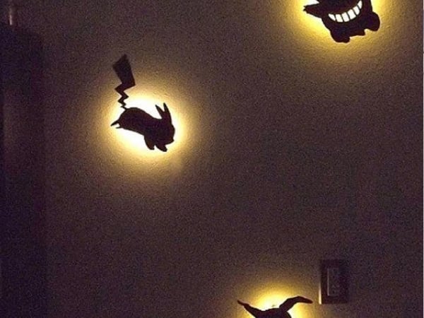 暗夜的皮卡丘影子！精靈寶可夢造型「房間夜燈」　讓你的臥室充滿了童年夢想！