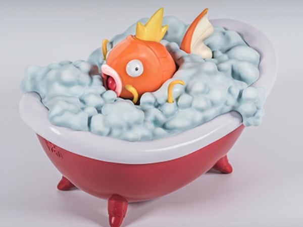 誰說鯉魚王是最弱的寶可夢！這款「鯉魚王出浴」模型保證刷新你的三觀　網友：「童年毀滅了」