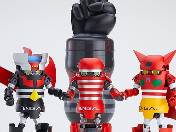 TENGA 推出機器人聯名系列!另外附上「20 CM」的超兇道具,女友嬌嗔:「太巨了啦!」
