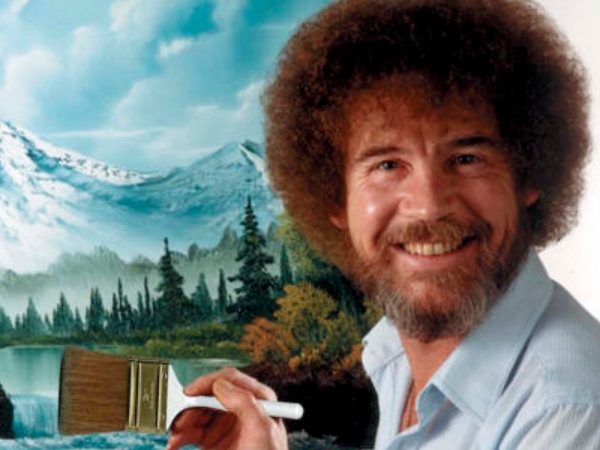 還記得這位爆炸頭油畫家嗎？美國電視繪師 Bob Ross 開設畫展令網友為之瘋狂！