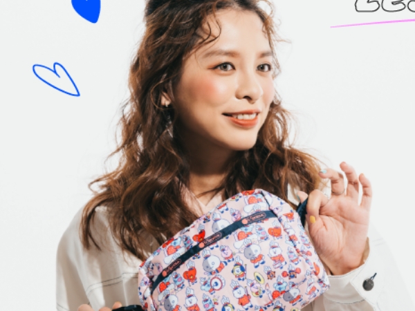 宇宙明星「BT21」ｘ LeSportsac 推出最新聯名！掌握這幾招，卡通印花也可以搭出不幼稚的可愛！