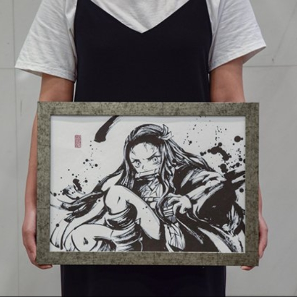 美哭！日本官方推出《鬼滅之刃》墨畫，炭治郎「水之呼吸」霸氣招式完美呈現！