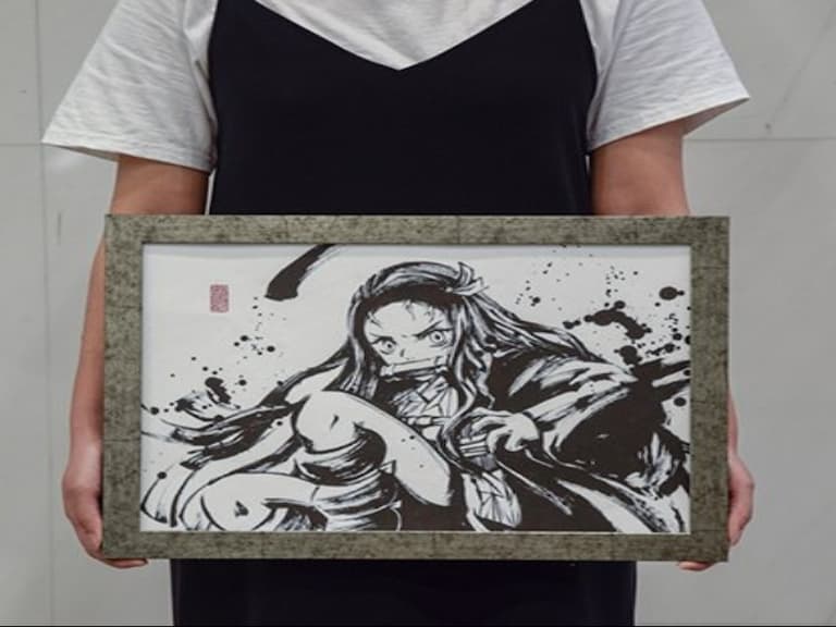 美哭!日本官方推出《鬼滅之刃》墨畫,炭治郎「水之呼吸」霸氣招式完美呈現!