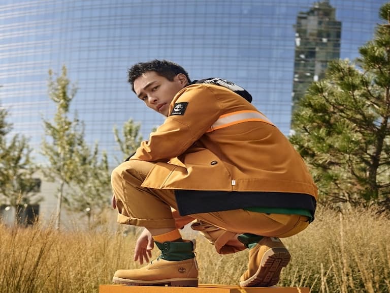 楊祐寧穿上Timberland春夏系列化身「地球英雄」,用時尚捍衛自然!