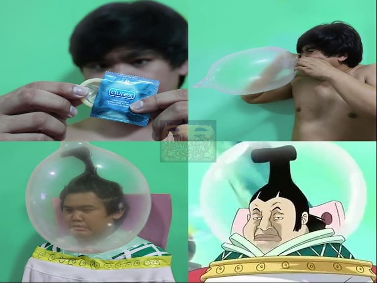 泰國小哥教你如何低成本 Cosplay《航海王》天龍人?網友笑翻:「他根本是天才!」