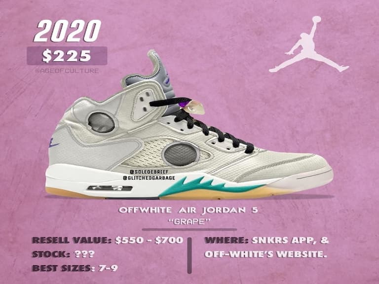 比前面兩雙還好看！Off-White x AJ5 居然還有一雙「從未曝光」新配色？網友：這顏色女友一定搶來穿⋯