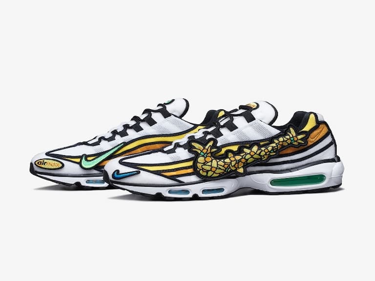 最近帥鞋那麼多，只有它夠特別！Nike 限定版 Air Max 95「小花勾勾」自帶 2D 效果超蝦趴～