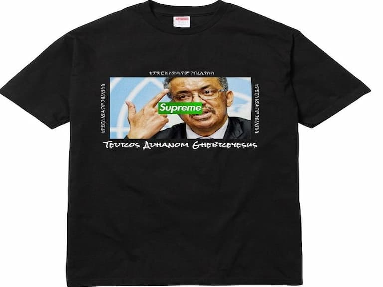 會不會太嗆？Supreme 最新「譚德塞照片 Tee」釋出，直接叫譚書記「閉上嘴，戴好口罩！」