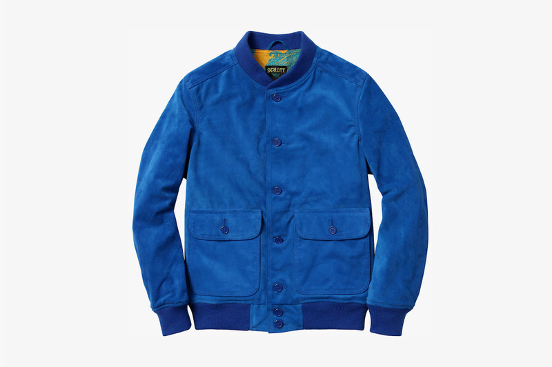 紐約兩大品牌聯合 Supreme x Schott 2014春夏系列外套